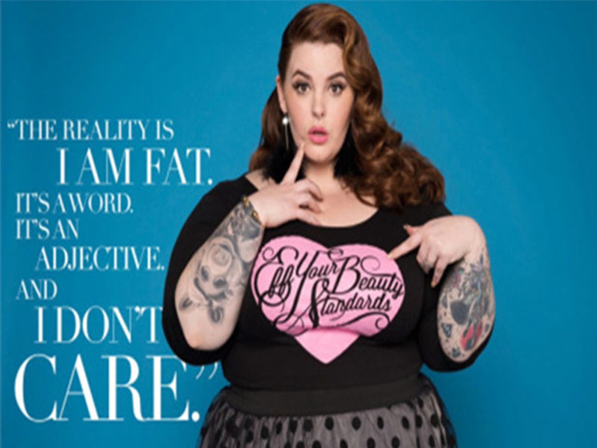 Stone-Cold Fox Tess Holliday Stresses Her Opinion on “Plus-size” Label Again