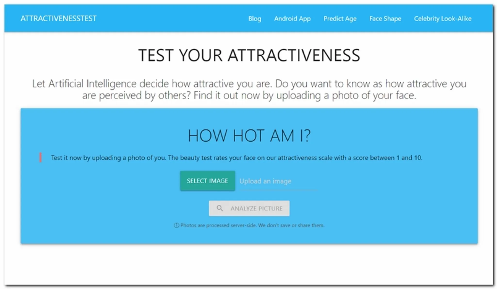 attractiveness test
