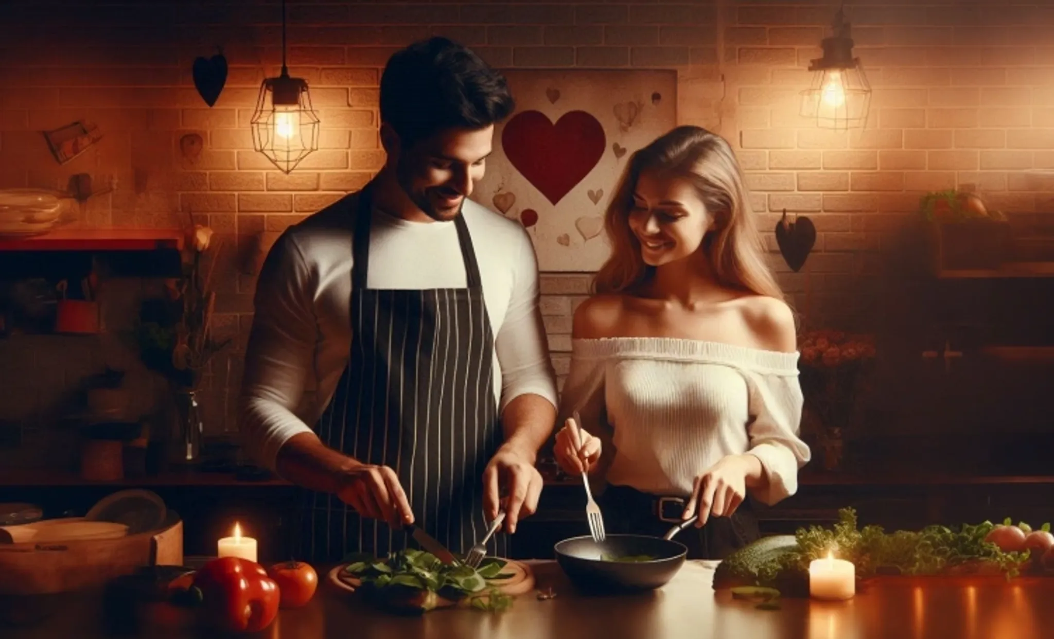 cooking together on the first date