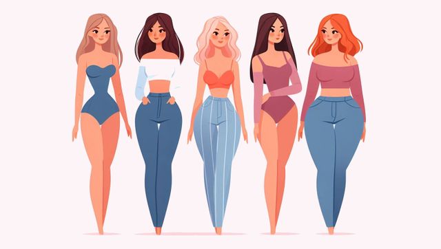 The Curvy & The Curveless: Male & Female Body Types: Guidelines (TT)