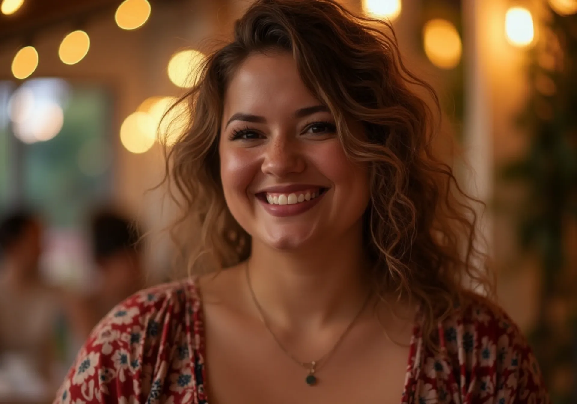 Smiling bbw