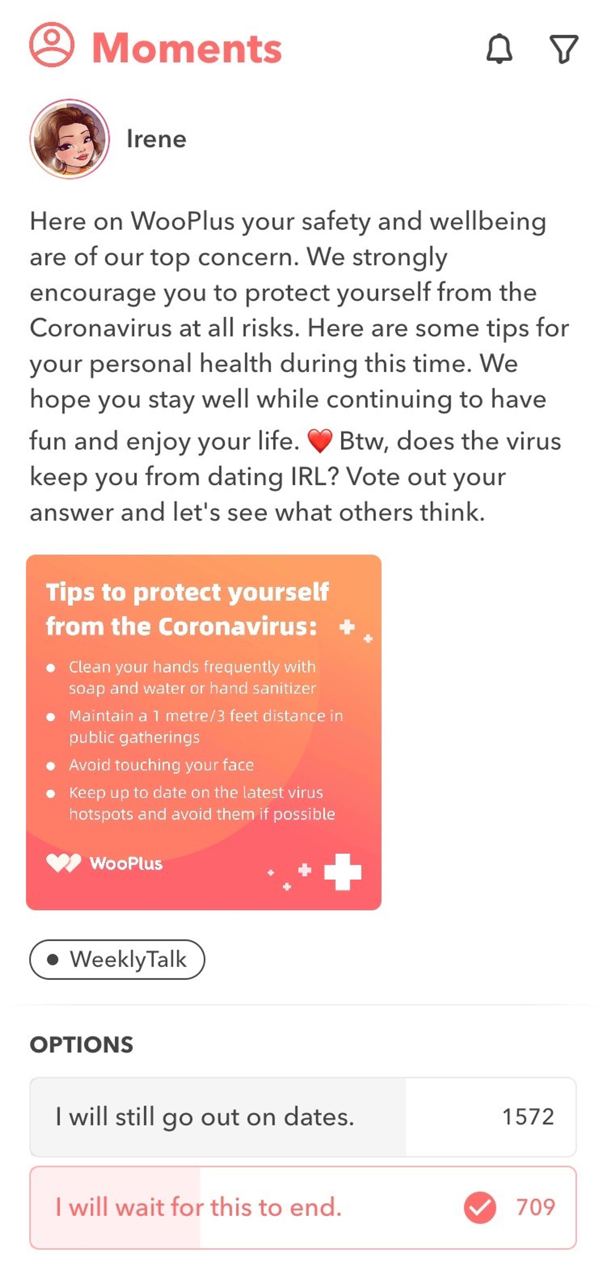 WooPlus-Dating-Coronavirus-Moment