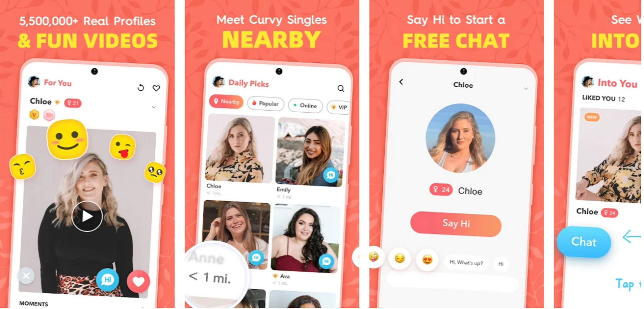 WooPlus is one of the top plus-size dating apps
