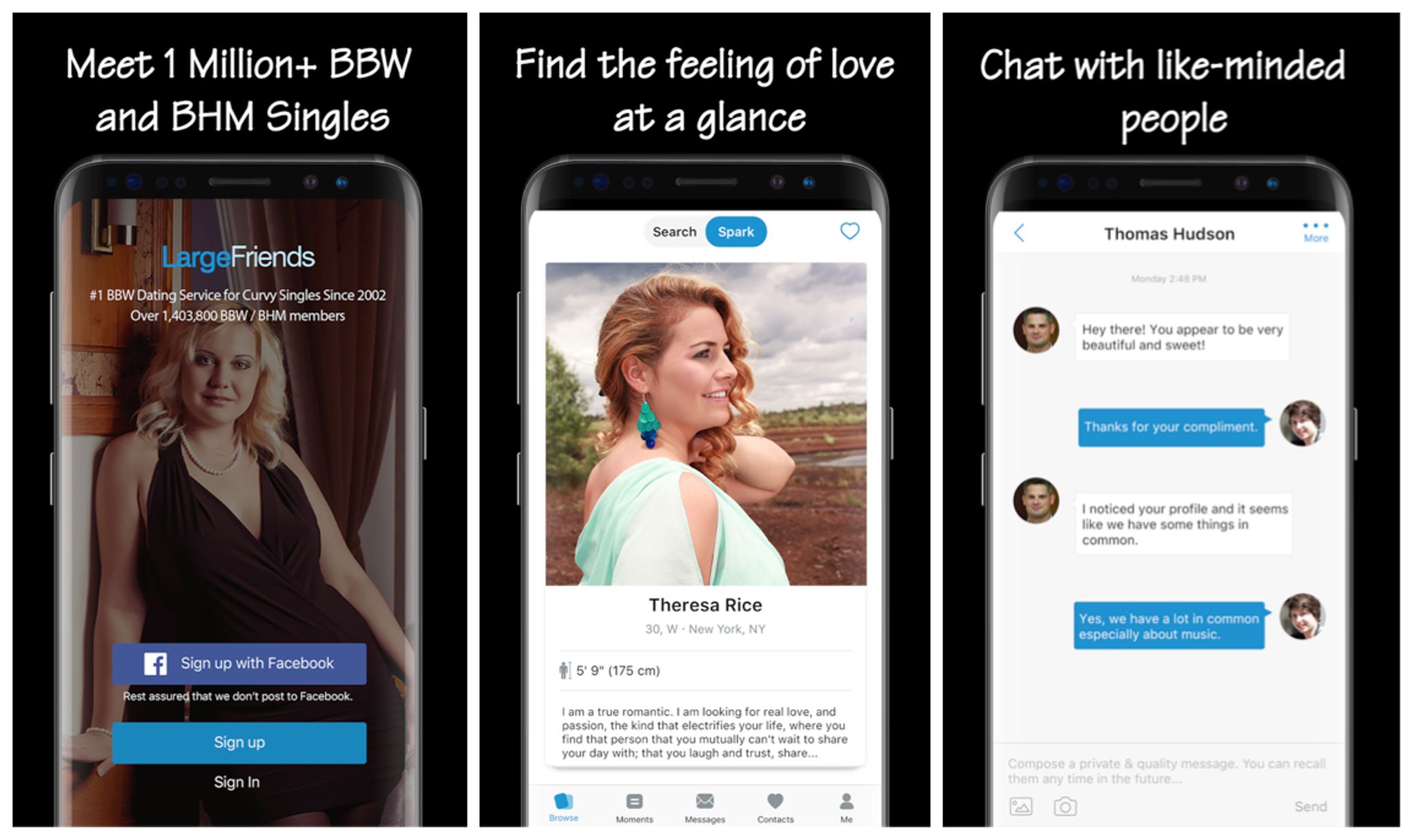 large friend is also a reliable plus size dating app