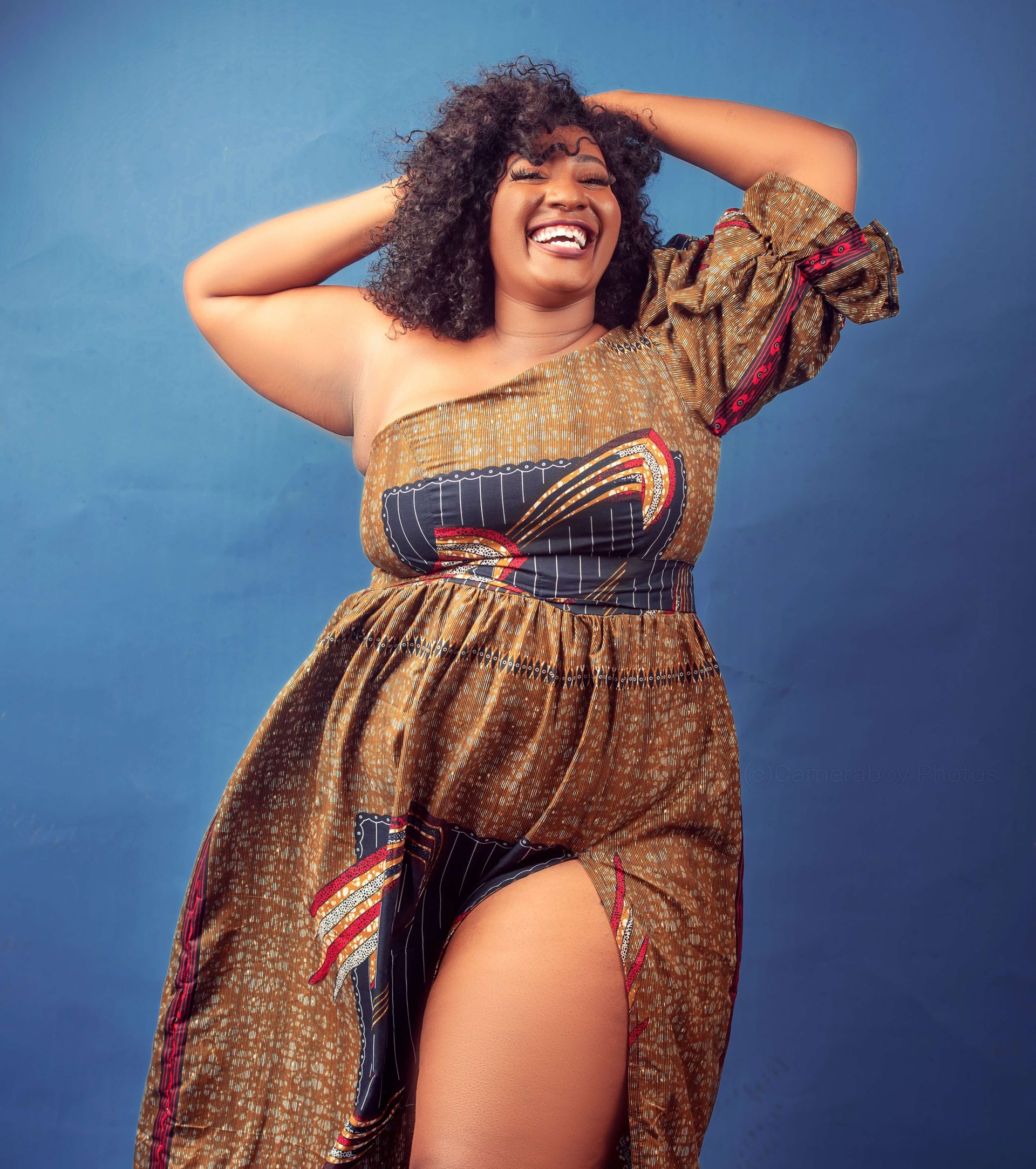 Happy plus size women