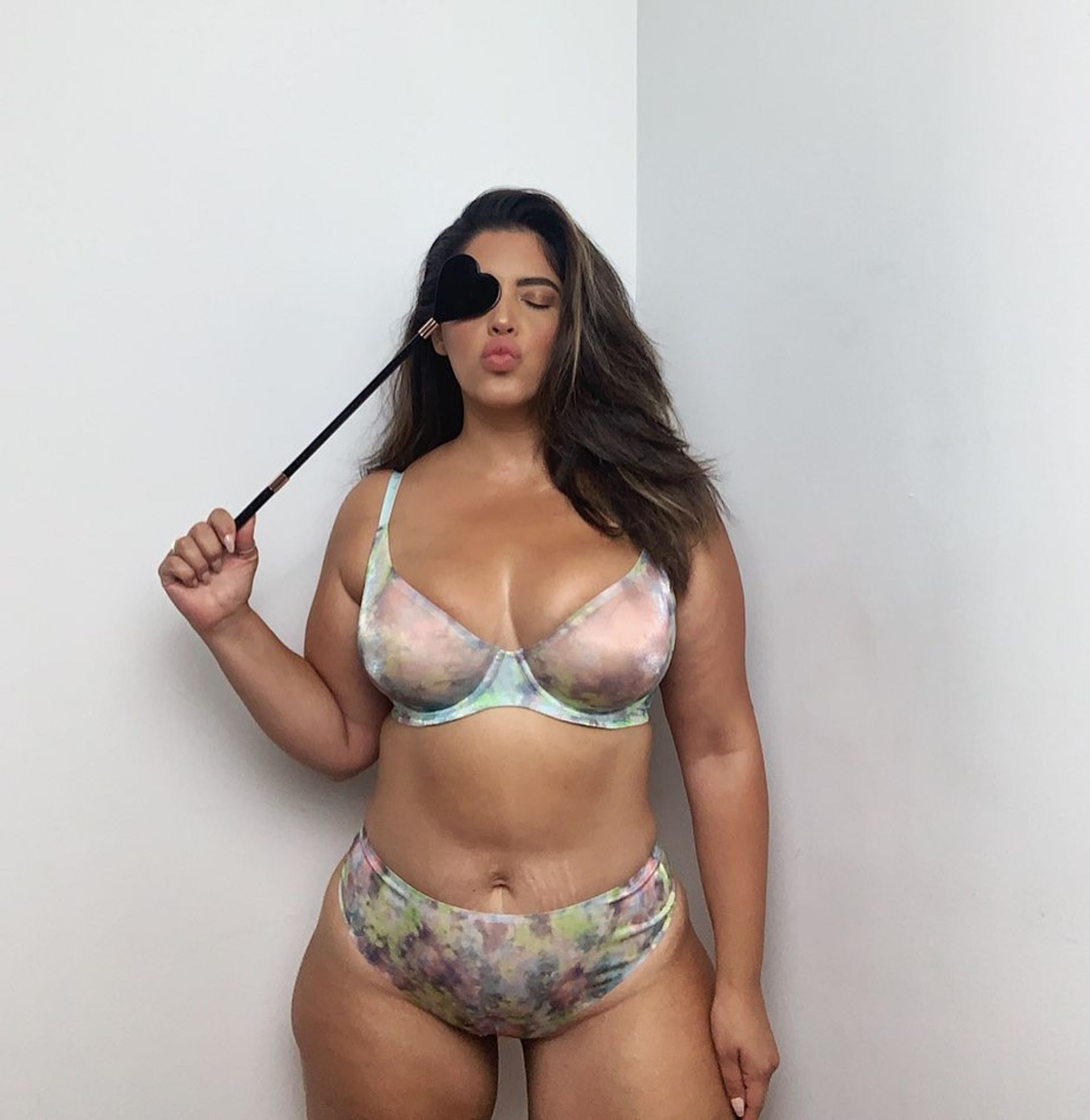 plus size swimwear model