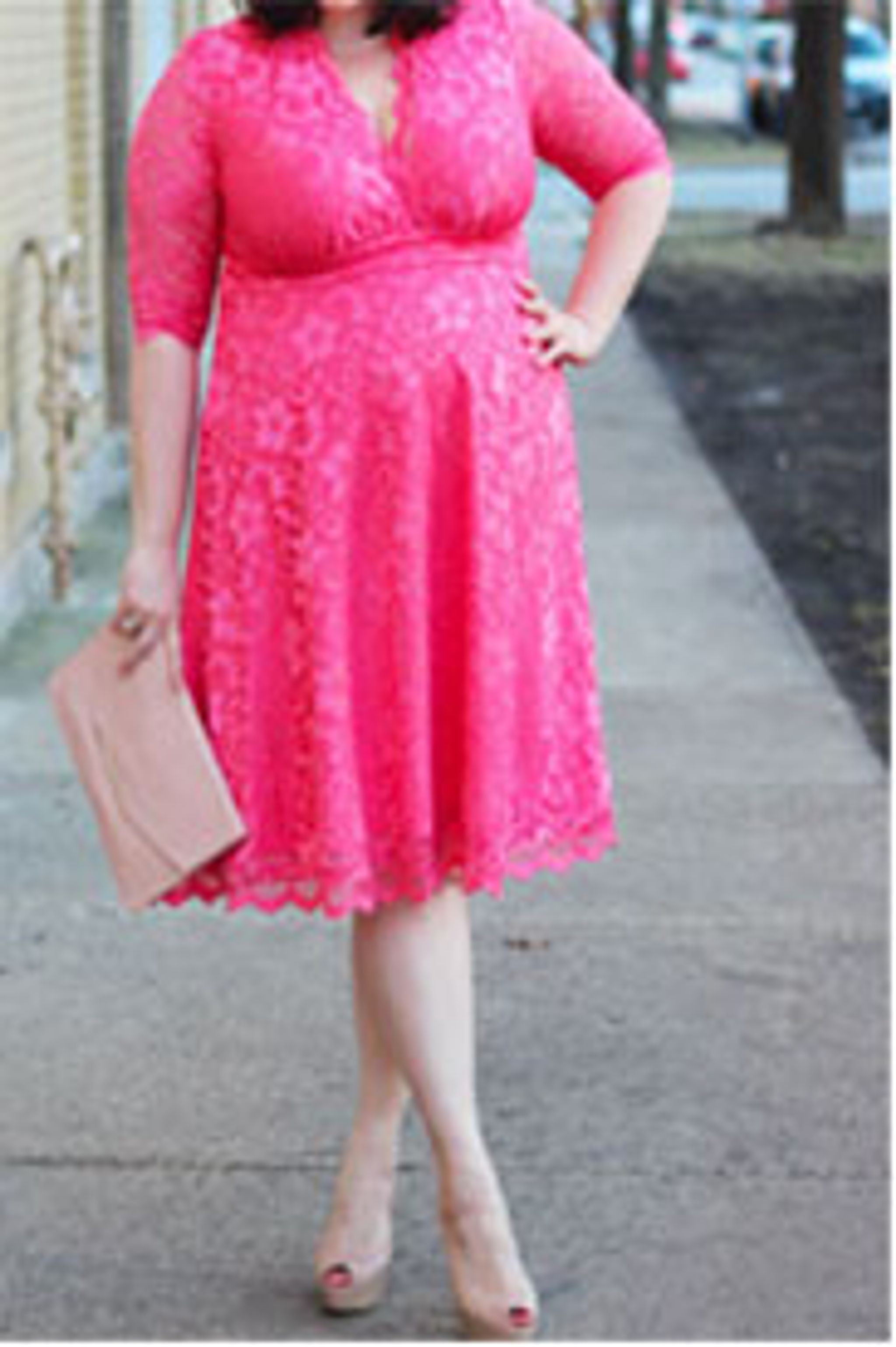 plus size Valentine's date night outfit