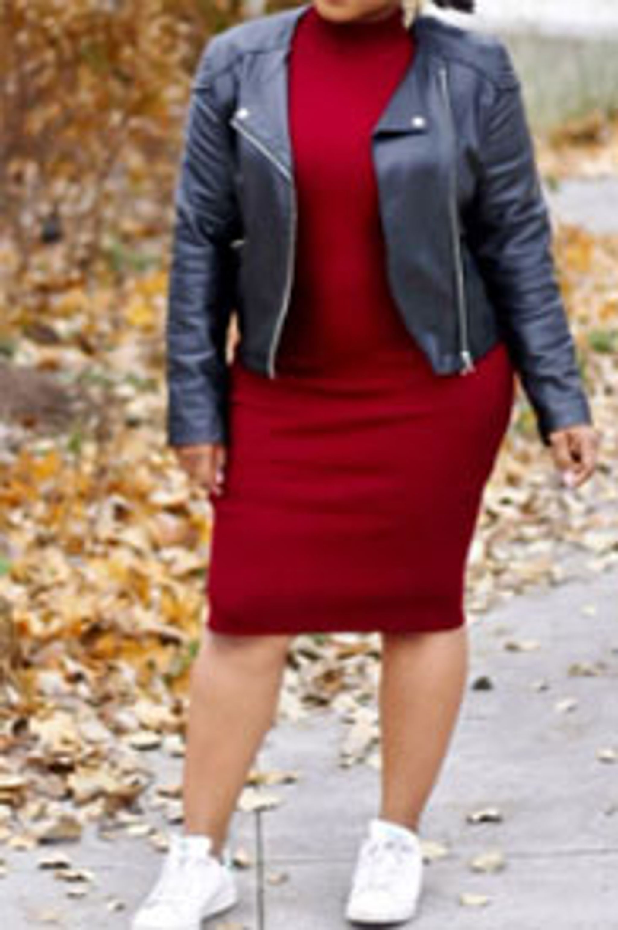 plus size fall date night outfit