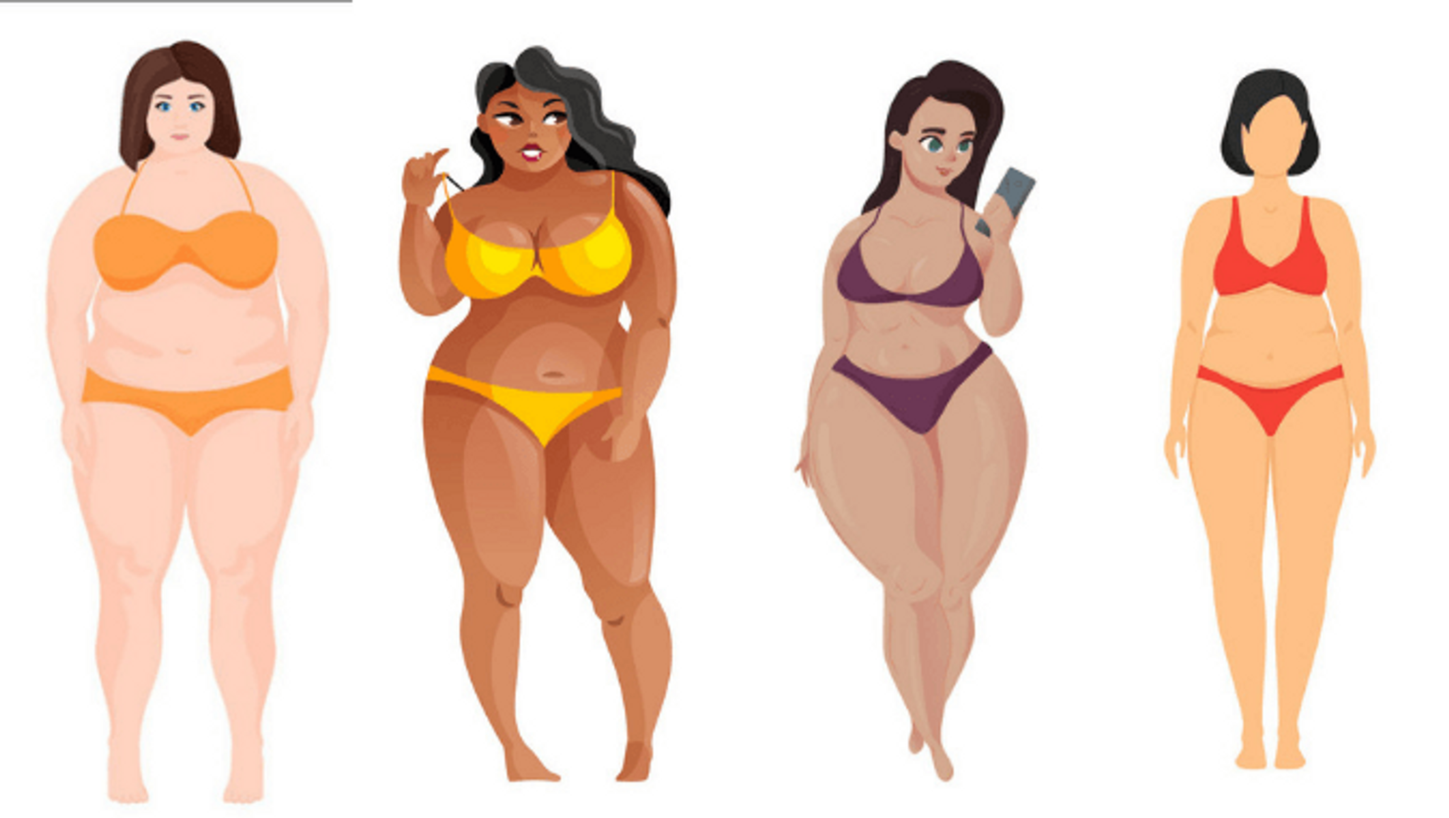 How to know if a woman is naturally curvy or is just curvy due to