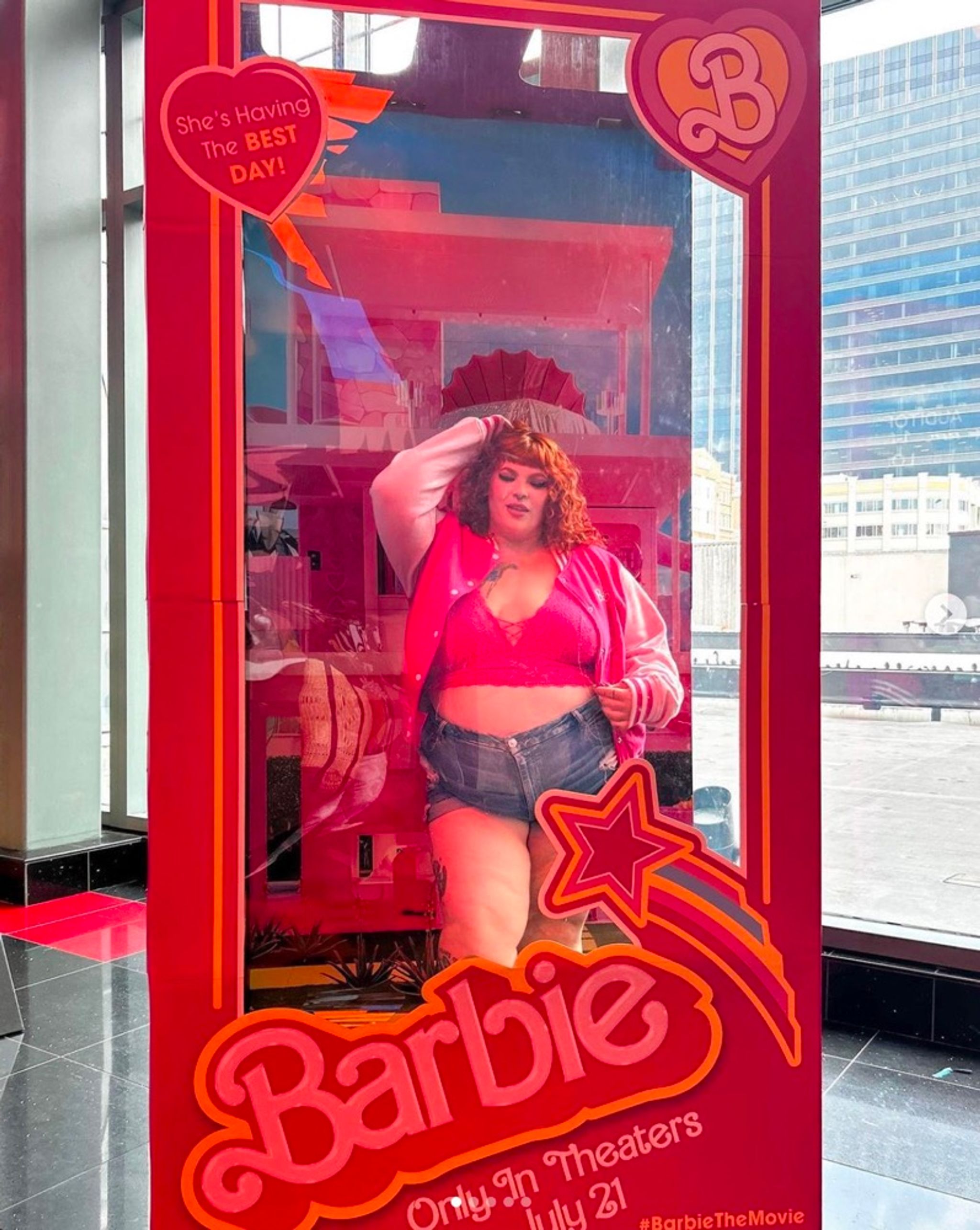 plus-size styles of pink barbie