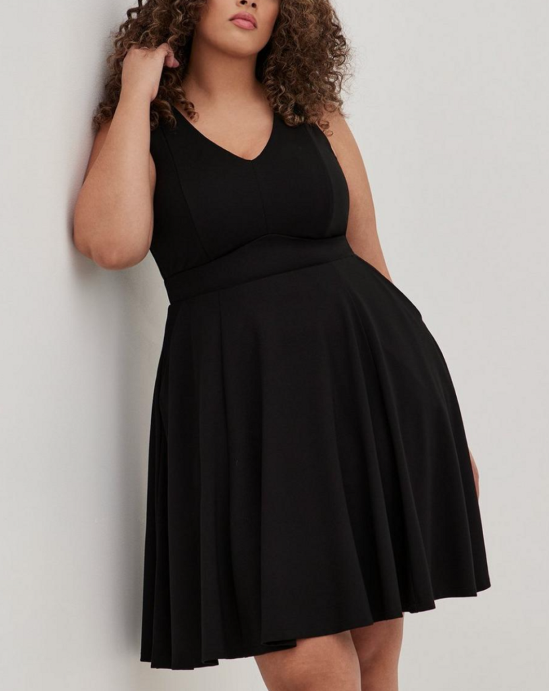plus size pear-shaped items: fit n flare dress