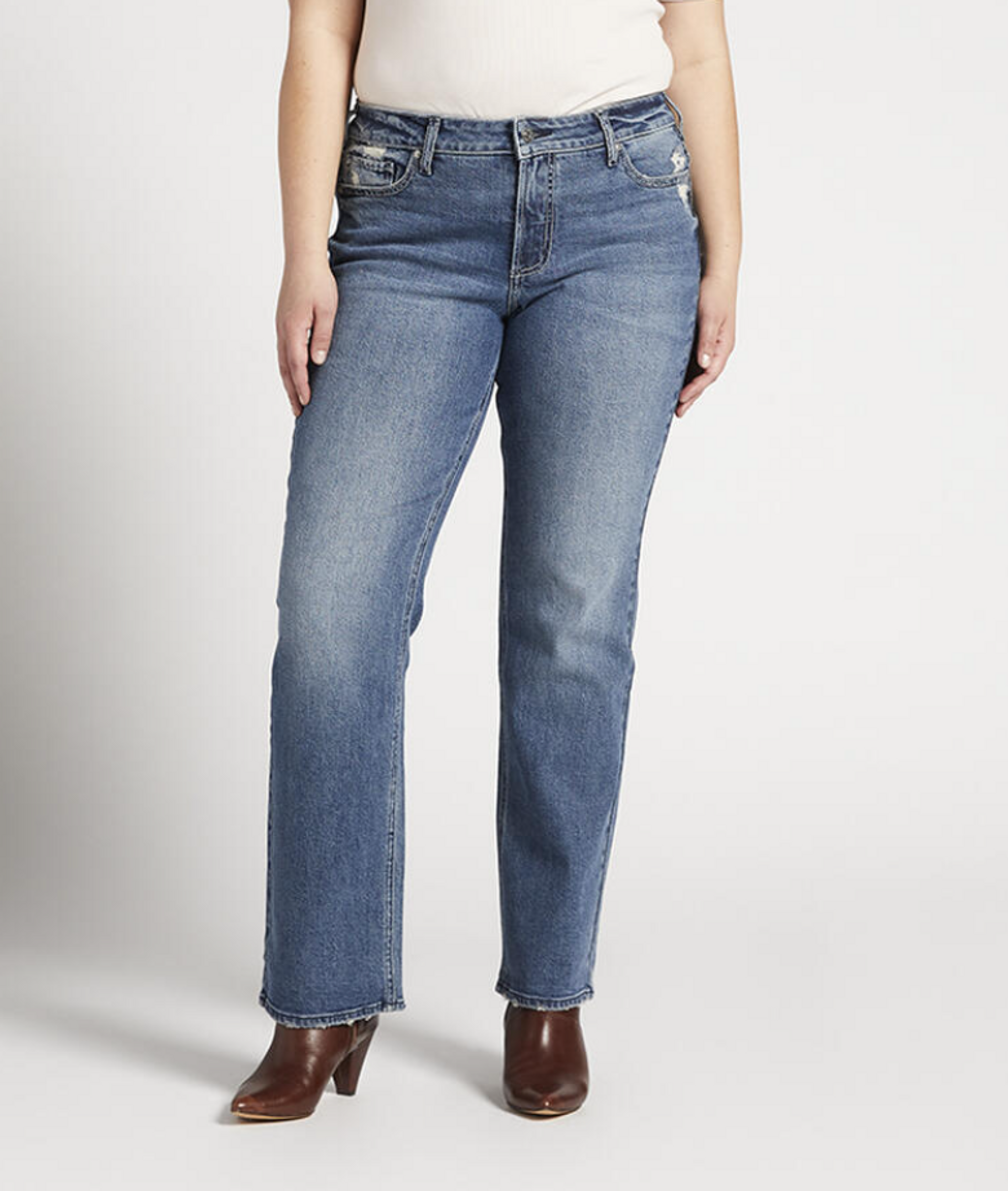 plus size pear-shaped items: bootcut jeans