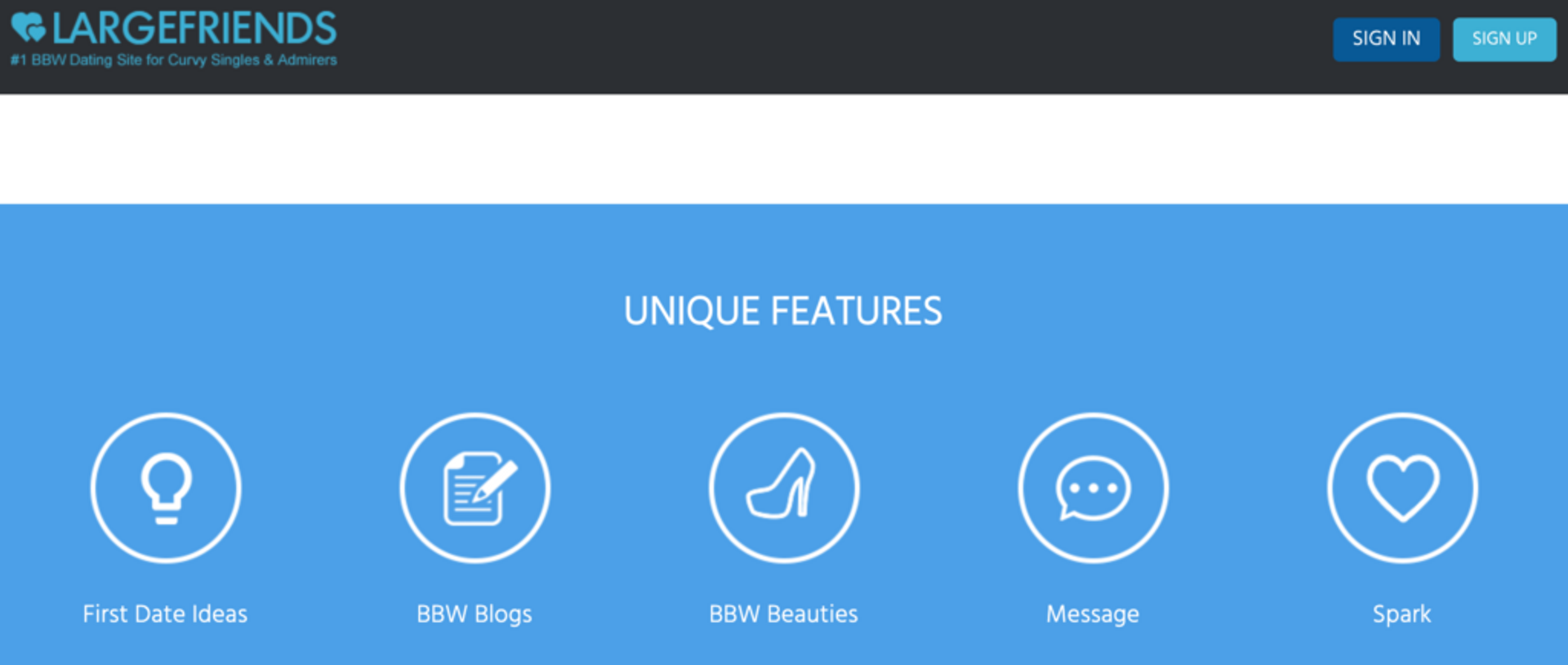 Largefriends has a straightforward and user-friendly interface, making it one of the best BBW hookup sites 