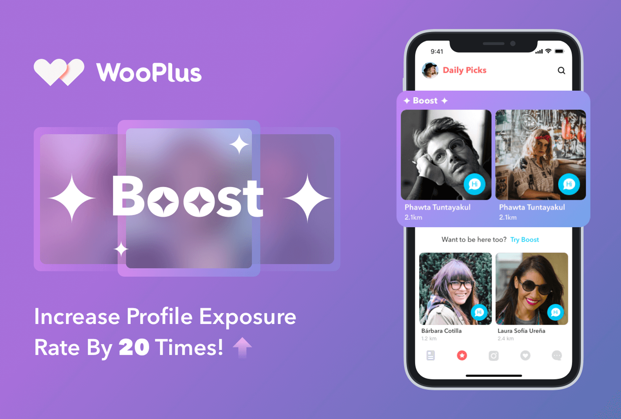 WooPlus Launches Boost Feature: Profile Exposure Rate Increased by 20 Times