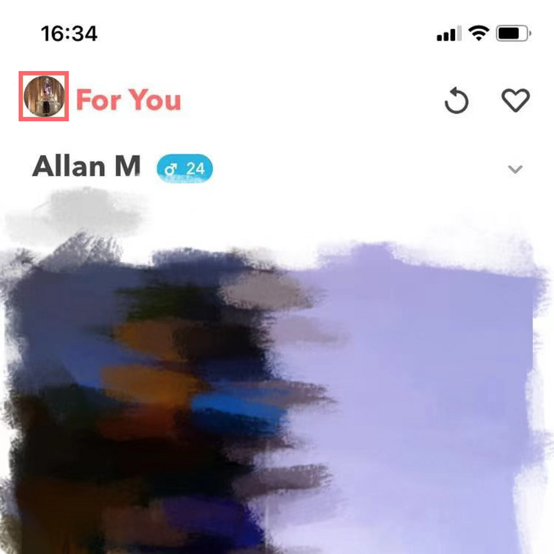 tap the profile icon.
