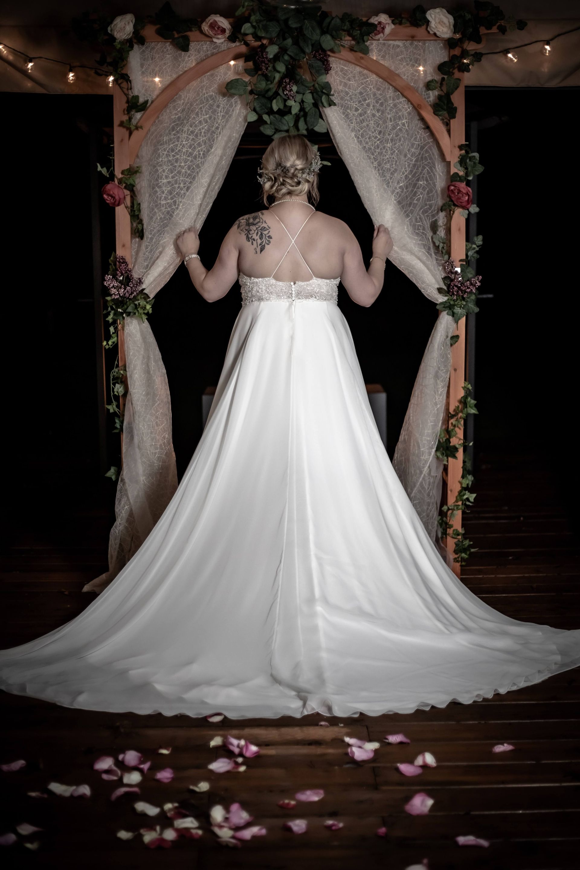 Plus size wedding dress